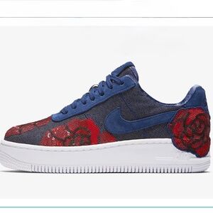 Nike Women's Air Force 1 Low Upstep LX Floral Sequin Size 9